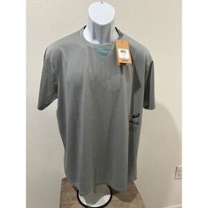 Asics Mens ACTIBREEZE Jacquard SS Top Grey Performance Training Shirt L New